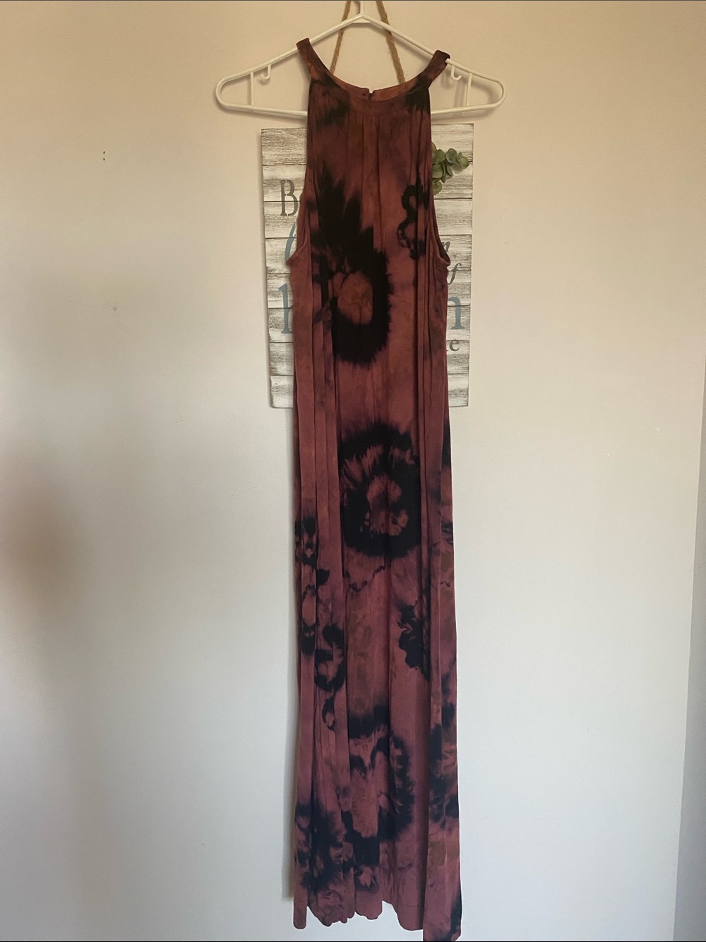 Old Navy Rust Tie-Dye Maxi Dress Ladies Clothes